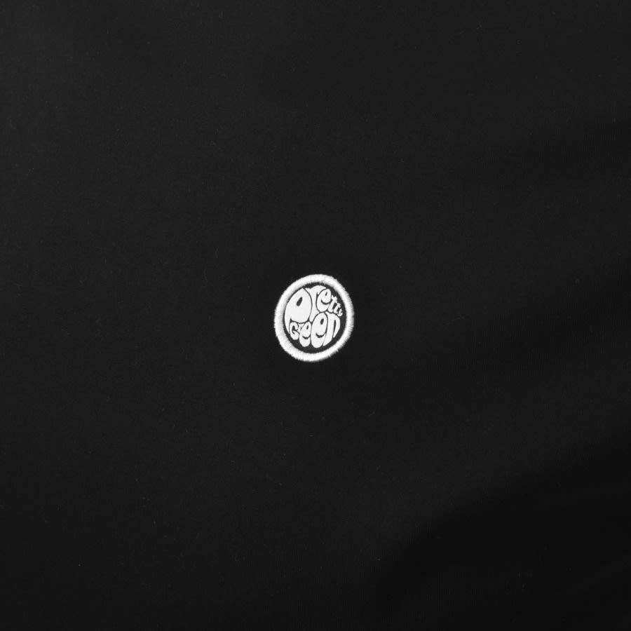 Alternative Image for ProductPretty Green Contrast Tipped T Shirt Black3